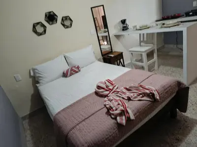 Cama o camas de una habitación en Suite 104 Cordoba Centro Estacionamiento