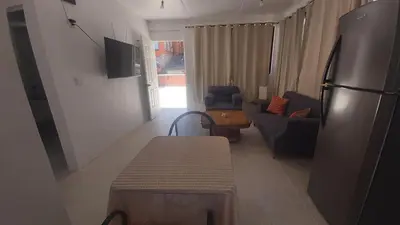 Una televisión o centro de entretenimiento en Ro-House Oaxaca