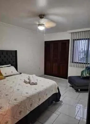 Cama o camas de una habitación en Depa Santorini