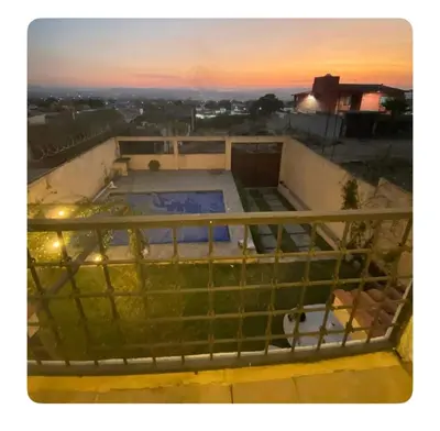 Un balcón o terraza de Casa con alberca en tlayacapan Morelos