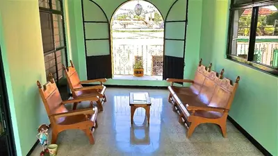Zona de estar de Casa Lucero Oaxaca