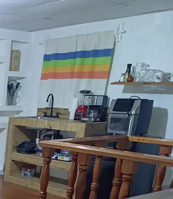 Una cocina o zona de cocina en Departamento amueblado para 4 personas