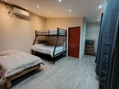 Cama o camas de una habitación en LOFT amueblado para 4 personas