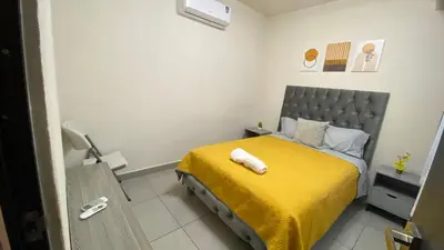 Cama o camas de una habitación en Casa Oasis Veracruzano