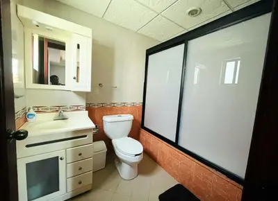 Un baño de Casa orejas de elefante