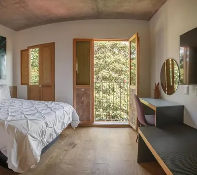 Cama o camas de una habitación en Casa Mango