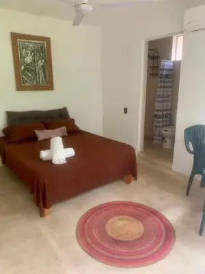 Cama o camas de una habitación en Casa del Alma