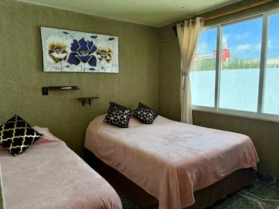 Cama o camas de una habitación en Residence in Chignahuapan