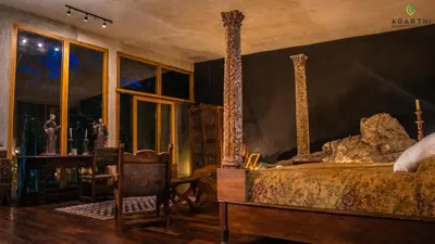 Cama o camas de una habitación en Agarthi