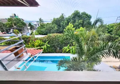 Piscina en o cerca de Casa Cactus - Boho Studios con vista al mar en Puerto