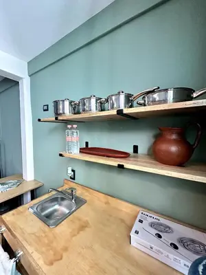 Una cocina o zona de cocina en Calm & Classy Stay