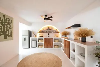 Una cocina o zona de cocina en Casa Uh Mook, Rooted design, sacred stay