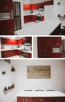 Una cocina o zona de cocina en Casa Raju