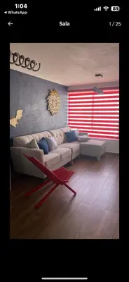 Zona de estar de Excelente departamento