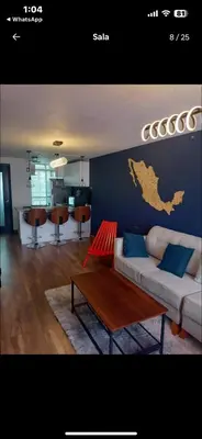 Zona de estar de Excelente departamento