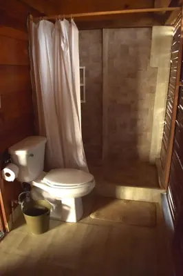 Un baño de Yuku Vii Cabañas, Cerro Hermoso, Oaxaca