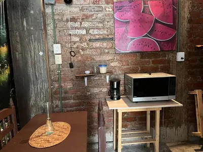 Una televisión o centro de entretenimiento en Ls Posadita
