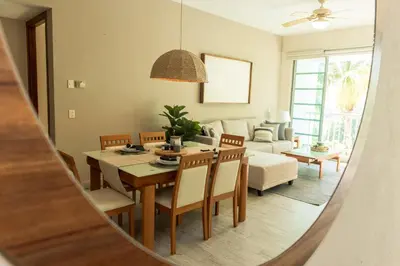 Plano de Departamento Mayan Lakes T11 - Albercas, club de playa, tenis, pádel y más