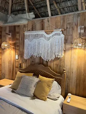 Cama o camas de una habitación en Casa Momento - Retiro frente al mar con Starlink en Ventanilla