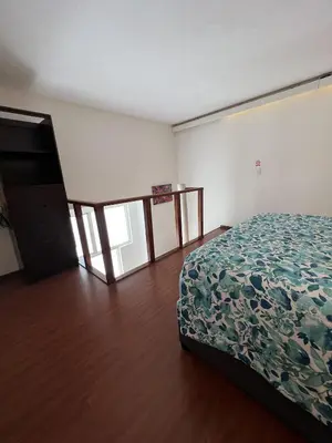 Cama o camas de una habitación en Bonito Mini Departamento 9