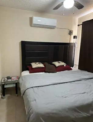 Cama o camas de una habitación en Departamento en Zona Diamante Acapulco