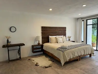 Cama o camas de una habitación en Casa Madera 1C