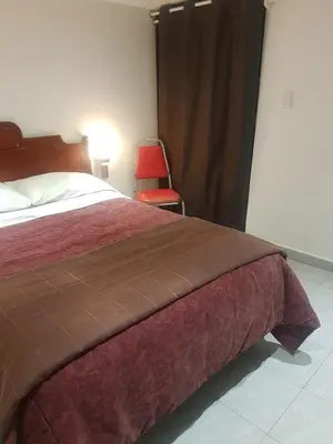Cama o camas de una habitación en Habitación a 5 minutos del AICM