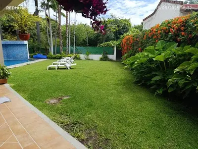 Jardín al aire libre en Casa Volcanes Lomas de Cocoyoc