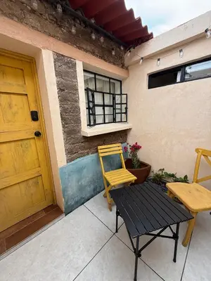 Un balcón o terraza de Casita de pueblo, Cercana a los Volcanes