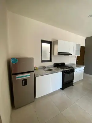 Una cocina o zona de cocina en Departamentos frente a Chedraui