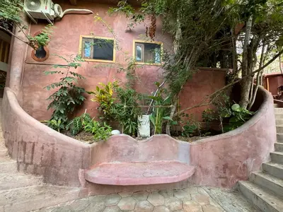Jardín al aire libre en Garden-Ocean view Casa Xochi