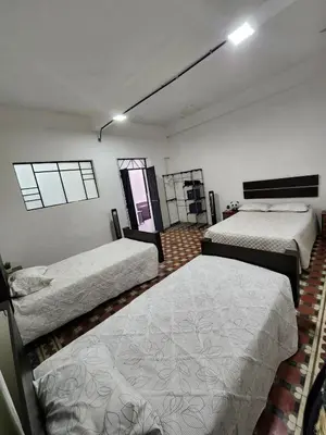 Cama o camas de una habitación en Atlixco Pueblo Magico
