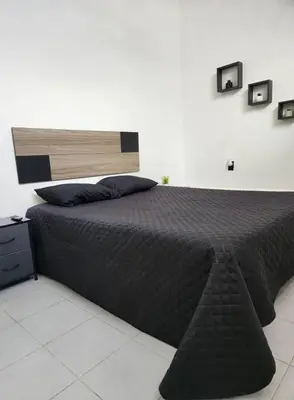 Cama o camas de una habitación en Atlixco Pueblo Magico