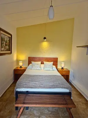 Cama o camas de una habitación en Casa Manolo