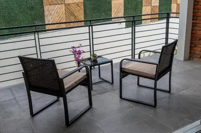 Zona de estar de Galerias Oaxaca Suites