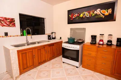 Una cocina o zona de cocina en Posada las Salinas