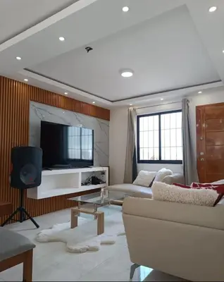 Una televisión o centro de entretenimiento en Cabañas El Rincón de los Sueños