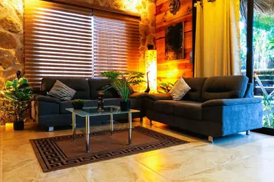 Zona de estar de Loft Suite Altitude Cabin