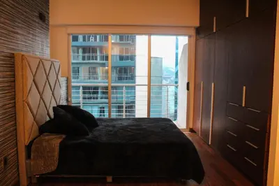 Cama o camas de una habitación en Loft Park Pedregal