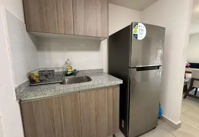 Una cocina o zona de cocina en Depa MAJUM Aries