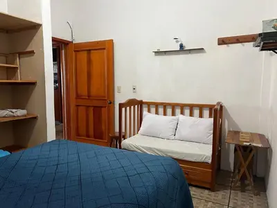 Cama o camas de una habitación en Casa Flores