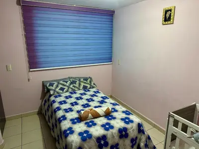 Cama o camas de una habitación en Casa amarilla los volcanes