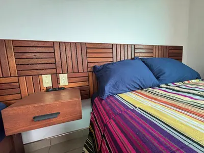 Cama o camas de una habitación en Hotel Monkey House Tuxtla Gutiérrez