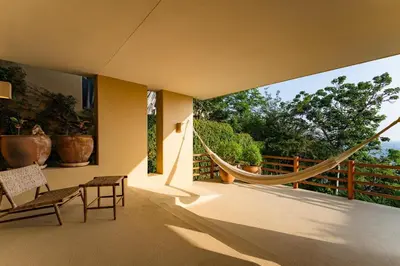 Un balcón o terraza de 3072 - Casa Johnny