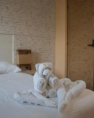 Cama o camas de una habitación en Kasa Jaguar