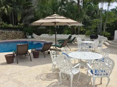 Piscina en o cerca de Villa Costa Chica Comodisimo piscina gigante jardines