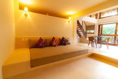 Zona de estar de 2 Room Loft, Kitchen, Garden