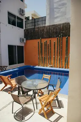 Piscina en o cerca de Ocean View House with 3 levels Terrace and Pool 5 min to Beach Bacocho Coral and Carrizalillo