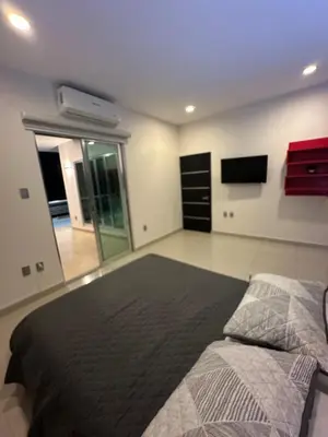 Cama o camas de una habitación en Casa Lujosa, Catemaco, Ubicación Céntrica
