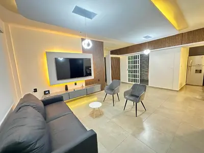 Una televisión o centro de entretenimiento en Casa Lujosa, Catemaco, Ubicación Céntrica